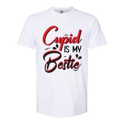 Cupid Is My Bestie Cupid Valentine's Day Costume Funny Gift Softstyle CVC T-Shirt