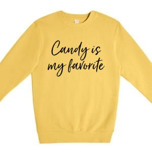 Candy Is My Favorite National Jelly Bean Day Funny Gift Premium Crewneck Sweatshirt