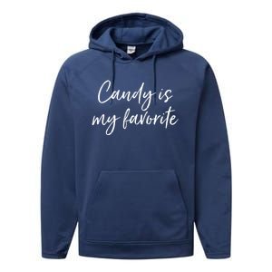 Candy Is My Favorite National Jelly Bean Day Funny Gift Performance Fleece Hoodie