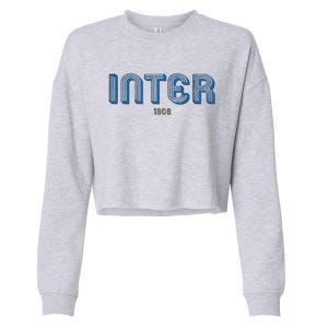 Cool Inter Milan 1908 Soccer Team Cropped Pullover Crew