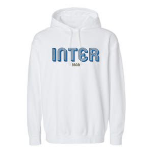 Cool Inter Milan 1908 Soccer Team Garment-Dyed Fleece Hoodie