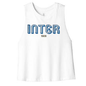 Cool Inter Milan 1908 Soccer Team Women's Racerback Cropped Tank