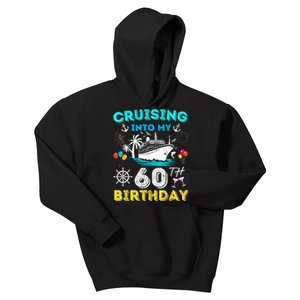 Cruising Into My 60th Birthday Cruise 60 Years Old Ship Trip Kids Hoodie