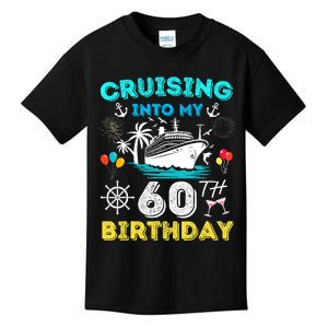 Cruising Into My 60th Birthday Cruise 60 Years Old Ship Trip Kids T-Shirt