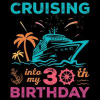 Cruising Into My 30th Birthday Party My Birthday Cruise Drawstring Bag