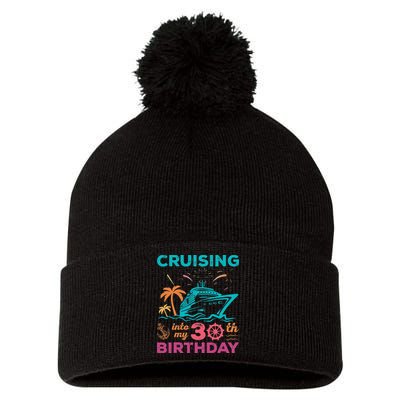 Cruising Into My 30th Birthday Party My Birthday Cruise Pom Pom 12in Knit Beanie