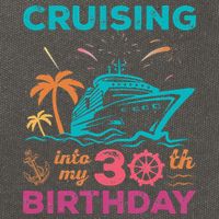 Cruising Into My 30th Birthday Party My Birthday Cruise Cotton Canvas Backpack