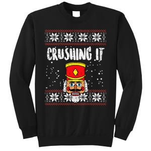 Crushing It Nutcracker Ugly Christmas Xmas Sweatshirt