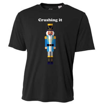 Crushing It Nutcracker Christmas Ugly Sweater Winner Cooling Performance Crew T-Shirt