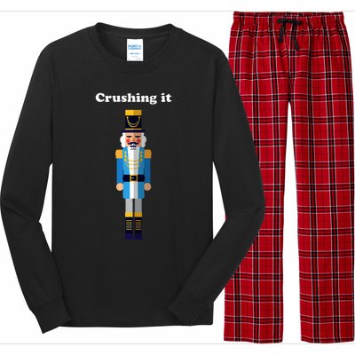 Crushing It Nutcracker Christmas Ugly Sweater Winner Long Sleeve Pajama Set