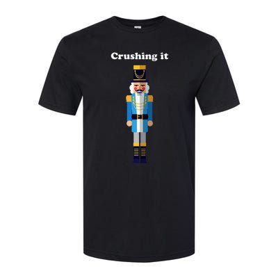 Crushing It Nutcracker Christmas Ugly Sweater Winner Softstyle CVC T-Shirt