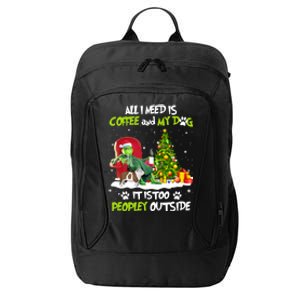 Christmas I Need Is Coffee And My English Bulldog Dog Xmas Cute Gift City Backpack