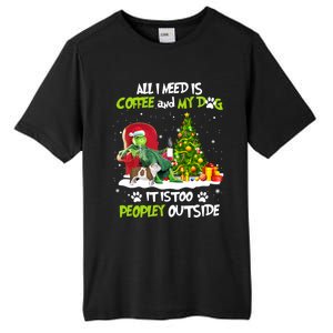 Christmas I Need Is Coffee And My English Bulldog Dog Xmas Cute Gift Tall Fusion ChromaSoft Performance T-Shirt