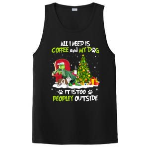 Christmas I Need Is Coffee And My English Bulldog Dog Xmas Cute Gift PosiCharge Competitor Tank