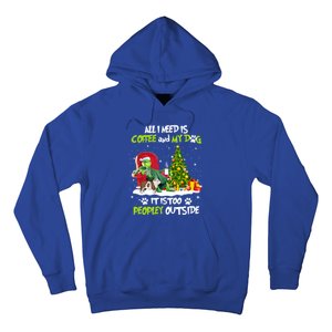 Christmas I Need Is Coffee And My English Bulldog Dog Xmas Cute Gift Hoodie