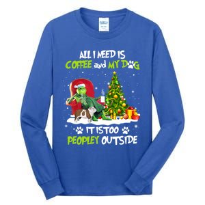 Christmas I Need Is Coffee And My English Bulldog Dog Xmas Cute Gift Tall Long Sleeve T-Shirt