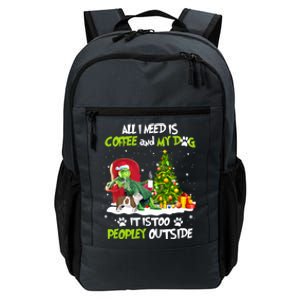 Christmas I Need Is Coffee And My English Bulldog Dog Xmas Cute Gift Daily Commute Backpack