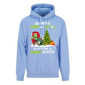 Christmas I Need Is Coffee And My English Bulldog Dog Xmas Cute Gift Unisex Surf Hoodie