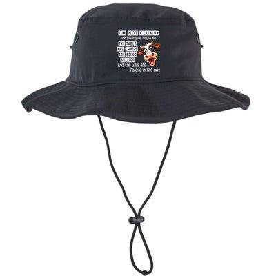 Cow IM Not Clumsy The Floor Just Hates Me The Table Bucket Hat