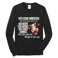 Cow IM Not Clumsy The Floor Just Hates Me The Table Tall Long Sleeve T-Shirt