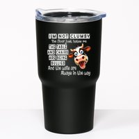 Cow IM Not Clumsy The Floor Just Hates Me The Table Tumbler