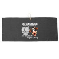 Cow IM Not Clumsy The Floor Just Hates Me The Table Large Microfiber Waffle Golf Towel