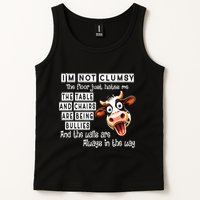 Cow IM Not Clumsy The Floor Just Hates Me The Table Tank Top