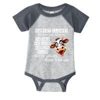 Cow IM Not Clumsy The Floor Just Hates Me The Table Infant Baby Jersey Bodysuit