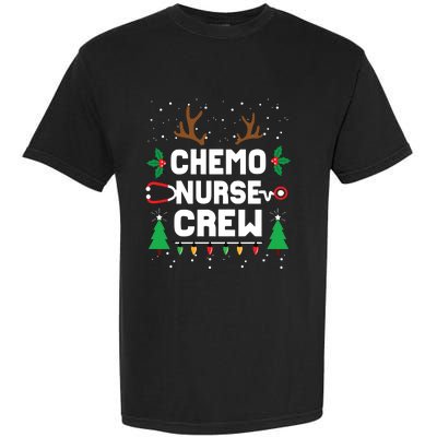 Chemo Infusion Nurse Cute Christmas Gnomes Oncology Nurse Long Sleeve Garment-Dyed Heavyweight T-Shirt