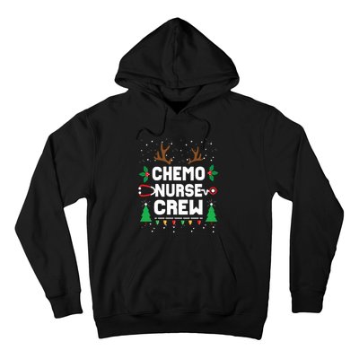 Chemo Infusion Nurse Cute Christmas Gnomes Oncology Nurse Long Sleeve Hoodie