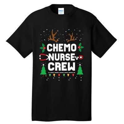 Chemo Infusion Nurse Cute Christmas Gnomes Oncology Nurse Long Sleeve Tall T-Shirt