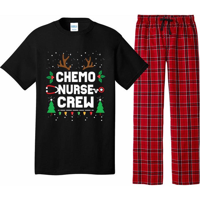 Chemo Infusion Nurse Cute Christmas Gnomes Oncology Nurse Long Sleeve Pajama Set