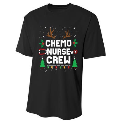 Chemo Infusion Nurse Cute Christmas Gnomes Oncology Nurse Long Sleeve Performance Sprint T-Shirt