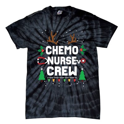 Chemo Infusion Nurse Cute Christmas Gnomes Oncology Nurse Long Sleeve Tie-Dye T-Shirt