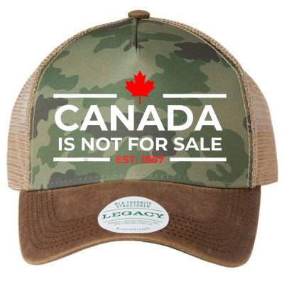 Canada Is Not For Sale 1867 Funny Legacy Tie Dye Trucker Hat
