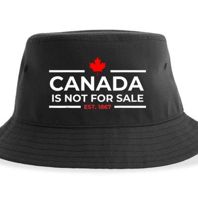 Canada Is Not For Sale 1867 Funny Sustainable Bucket Hat