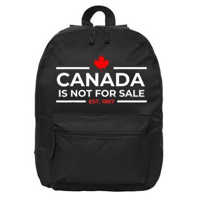 Canada Is Not For Sale 1867 Funny 16 in Basic Backpack