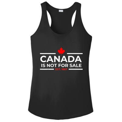 Canada Is Not For Sale 1867 Funny Ladies PosiCharge Competitor Racerback Tank