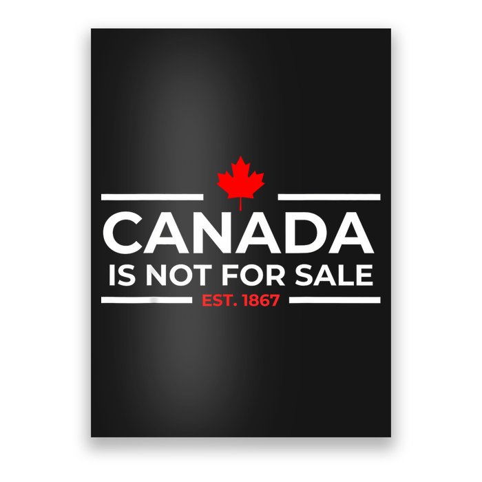 Canada Is Not For Sale 1867 Funny Poster