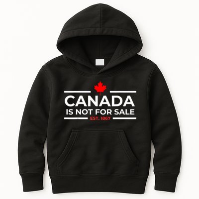 Canada Is Not For Sale 1867 Funny Kids Hoodie