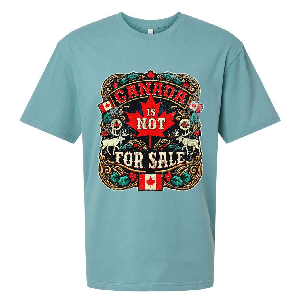 Canada Is Not For Sale Est. 1867 Proud Canadian Sueded Cloud Jersey T-Shirt