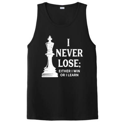 Chess I Never Lose Either I Win Or I Learn Chess Player PosiCharge Competitor Tank