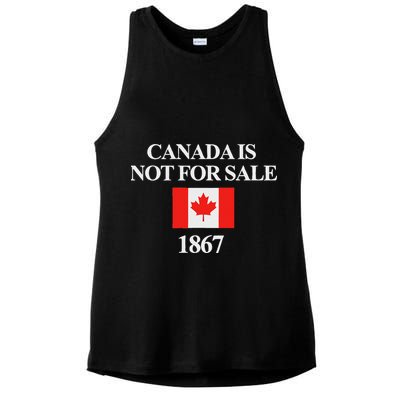 Canada Is Not For Sale 1867 Ladies PosiCharge Tri-Blend Wicking Tank