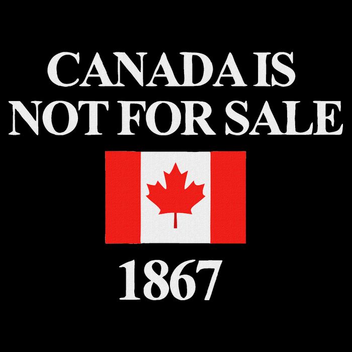 Canada Is Not For Sale 1867 Cropped Pullover Crew