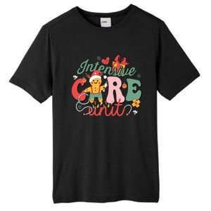 Christmas Icu Nurse Hospital Gingerbread Intensive Care Unit Tall Fusion ChromaSoft Performance T-Shirt