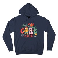 Christmas Icu Nurse Hospital Gingerbread Intensive Care Unit Hoodie