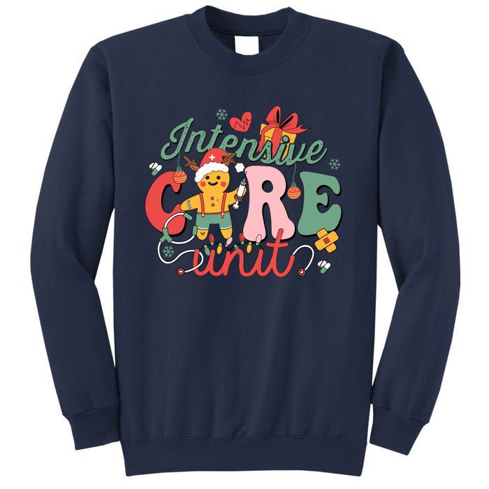 Christmas Icu Nurse Hospital Gingerbread Intensive Care Unit Sweatshirt