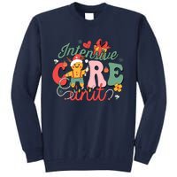 Christmas Icu Nurse Hospital Gingerbread Intensive Care Unit Tall Sweatshirt