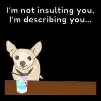 Chihuahua “I’M Not Insulting You…” Insult Graphic 16 in Basic Backpack