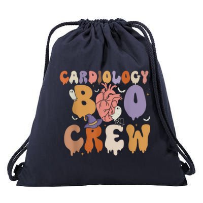 Cardiac Icu Nurse Cardiology Boo Crew Halloween Drawstring Bag